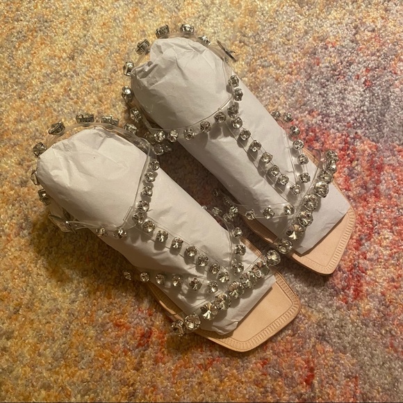 NWT Jeffrey Campbell Amaryl Crystal Sandal - Picture 4 of 7